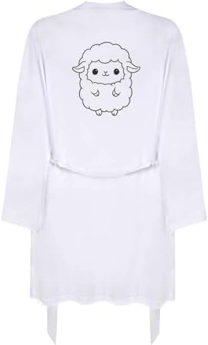 Azeeda Small 'Cute Little Sheep' Adult Dressing Robe/Gown (RO00128033)