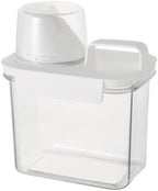 Airtight Laundry Detergent Container with Measuring Cup, Moisture Proof Storage Bin for Washing Powder and Liquid Soap, Large Capacity(1100ML)