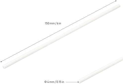 JEUIHAU 2000 PCS 6 Inches Lollypop Sticks,Paper Treat Stick, White Lollypop Sticks, Treat Lollipop Sticks for Candy,Cookie, Cake Pops Chocolate