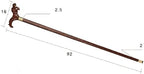 Canes Solid Wood Chicken Wings Sizes Cane Walking Stick Head The Dragon Supplies Old Gifts Walker Crutch Solid Wood Cane Old Man Wooden Elderly Crested Head Faucet Crutch Innovate