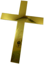 8cm Cross Cake Topper Acrylic Mirror Baptism Cake Decoration Gold Silver for Baptism Party Birthday Wedding DIY Cake Supplies 3.15inch