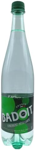 From France Badoit Naturally Sparkling Mineral Water 1 Litr Pack of 6