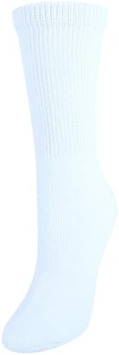 CTM Women's Cushioned Diabetic Crew Socks (3 Pair Pack)