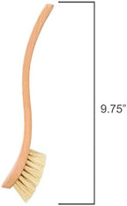 Redecker Curved Dish Brush, Strong Natural Tampico Fiber Bristles, Ergonomic Design with Oiled Beechwood Handle, 9-1/4 Inches, Single Unit, Made in Germany