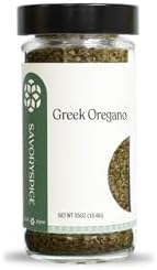 Savory Spice Greek Oregano (0.55 oz) - Premium Dried Mediterranean Oregano Leaves for Italian, Greek & Mediterranean Cooking - Aromatic Herbs for Pizza, Pasta & Tomato Sauces - Gluten-Free, Vegan