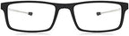 Foster Grant Gino Reading Glasses, Black (Classic Folding, Foldable, Bridge, Rectangle)