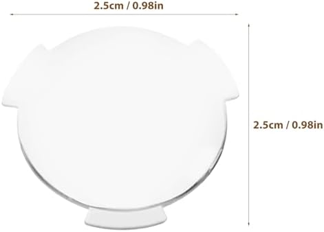 Biconvex VR Lenses, 20 Pack 25mm x 45mm Focal Length Double Convex Lens, Flanged Winged Design for DIY Virtual Reality Viewers, STEM Physics Science Projects, Clear Acrylic