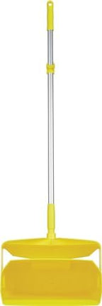 Remco - A Vikan Company 62506 Lobby Dustpan with Broom, Polypropylene/Polyester/Aluminum, 7" X 14" Bin, 37" Handle, Yellow