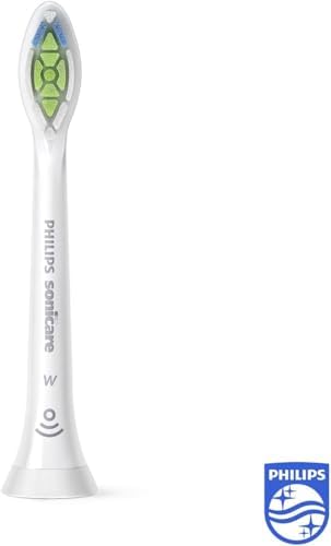 Philips Sonicare Original W2 Optimal White Replacement Toothbrush Heads, 4-Pack White, Standard Sonic Toothbrush Heads, Model HX6064/10 with BrushSync Technology