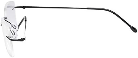 CessBlu Rimless Reading Glasses Design Readers for Women Men