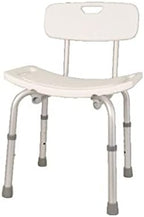 Shower Stool Aluminium with Backrest