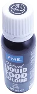PME 100% Natural Food Colour Liquid - Black (25ml)