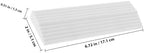 TIDTALEO Rubber Threshold Ramp Mat for Sweeping Robot Vacuum Cleaner, Indoor Home Slope Pad Non-Slip Surface, White Interlocking Design for Doorstep and Low Steps