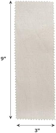 ForPro Natural Muslin Epilating Strips, Tear-Resistant, Pre-Cut Strips for Hair Removal, 3” W x 9” L, 100-Count