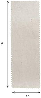 ForPro Natural Muslin Epilating Strips, Tear-Resistant, Pre-Cut Strips for Hair Removal, 3” W x 9” L, 100-Count