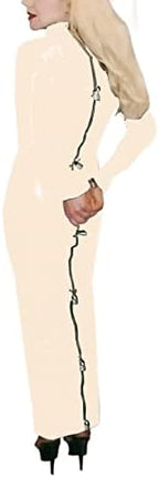 Lockable Costume Lockable Dress Bag Wear Male Women Night Club Wear,Beige,M