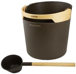 Harvia HELMI, Sauna Bucket & Ladle Sets (Chocolate)