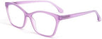 OPULIZE KAT Reading Glasses for Women Men, Cat-Eye Frame with Spring Hinges, Matt Purple +2.00 (Pack of 1)