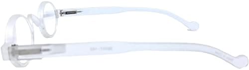 The Osbourne Vintage Professor Oval Round Reading Glasses Spring Hinge Readers
