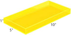ROYALITA Acrylic Tray Bathroom Tray for Countertop, Guest Towel Holder Tray for Napkin Perfume Jewelry Makeup, Vanity Trays for Soap Dispenser, Aromatherapy, Cup & Candle, Yellow