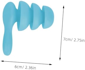 Waterproof Soundproof 2 Pairs Noise-reducing Swimming Earbuds Hearing Protection for Sleeping Studying Bathing Blue