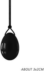 Obsidian & Jade Crystal Wellness Set - Natural Stone Pelvic Exercise Eggs for Women, Drilled 2-Piece with Storage Pouch