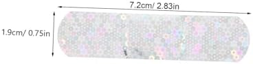 VOSAREA 100Pcs Glitter Adhesive Bandages Breathable Care Stickers with Stylish Sparkle Design for Adults Wound Protection and Skin Friendly Patch