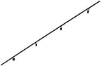 Modern Aluminum Handrail Grab Bar Kit, Adjustable Steel Brackets Included, Returns to Wall, Powder Coated Finish (Black, 9 Foot Handrail Set)