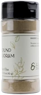 Olive & Vine Ground Marjoram, Earthy & Sweet, Seasoning for Soups, Stews, and Roasts, With Rich Tradition, Authentic Taste, For Global Recipes (1.52 Ounce)