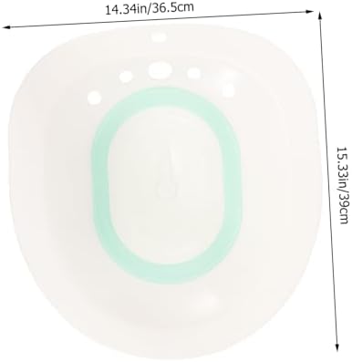 Veemoon Foldable Sitz Bath Basin for Women Postpartum and Care Compact Design for Standard Toilets Easy to Store and Green