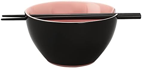 Bioworld Sanrio Kuromi 20 oz Ramen Bowl With Chopsticks