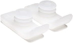 Lumex Walker Glide Skis, Rubber Feet for 1" Walkers, 1 Pair, White, 603210R