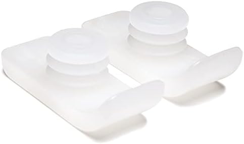 Lumex Walker Glide Skis, Rubber Feet for 1" Walkers, 1 Pair, White, 603210R