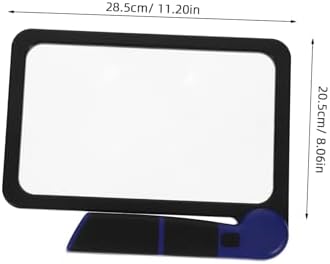 Beaupretty Handheld Reading Magnifier Led Light Magnifier for Books Portable Folding Magnifying Tool Senior-Friendly Design
