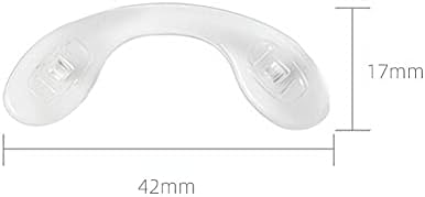5PCS Eyeglasses Nose Pads,BEHLINE Glasses Bridge Strap/Saddle Bridge,Soft Silicone Anti-Slip Replacement Nosepads,Screw-in Eyeglasses Nose Piece for Eye Glasses Sunglass Eyewear Repair (Large-Adult)