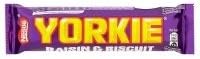 British - Nestle Yorkie Raisin & Biscuit Chocolate Bar 36 x 44g
