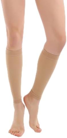 Skin Color Full Lower Leg Tattoo Cover Up Sleeve for Men Women