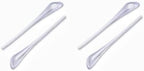Sunglass Replacement Temple End Tips,Eyeglasses Anti Slip Ear Socks Piece Tude Sleeve for Metal Glasses Legs (White)