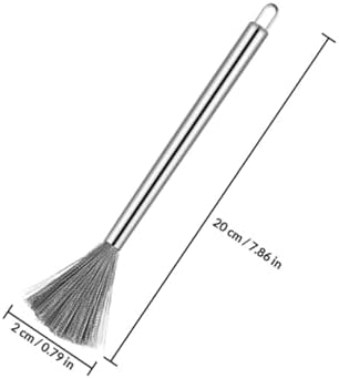 3pcs Stainless Steel Pot Cleaner Brush Set 20cm Kitchen Scrubber Wire Brush for Wok and Pan Cleaning Household Kitchen Supplies