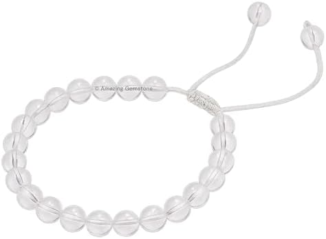 Amazing Gemstone Crystal Bracelet for Women Men's Gifts - Protection Healing Crystal Bracelet - 8mm Gemstone Beaded Adjustable Bracelet Pulseras Para Hombres Mujer Stocking Stuffers
