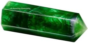 Amazing Gemstone Large Fluorite Crystal Towers ~ Natural Healing Crystal Point Obelisk for Reiki Healing and Crystal Grid (5.5" to 6" INCH)