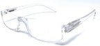 The Parker Rectangle Half Frame Reading Glasses, Unisex Semi Rimless Readers + 2.50 Clear