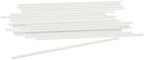 DECORA 25 Sticks Made of Oven-Safe Paper, White, 304 x 3.8 mm