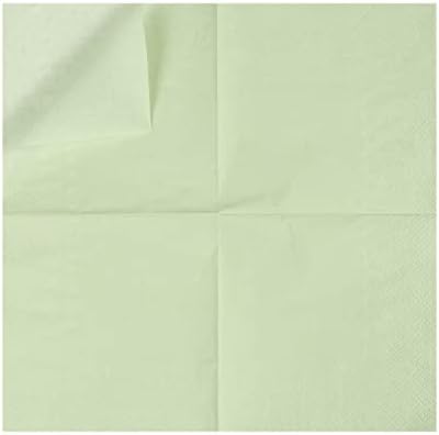 200 Pack Sage-Green Cocktail Napkin 2-Ply Dessert Napkins Folded 5 x 5 Inches Disposable Napkins for Dinner Wedding Birthday Party Bridal Anniversary Reception Event (200, Sage-Green)