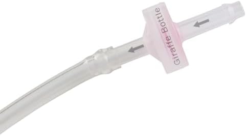 Giraffe Bottle Replacement Tube/Valve Kit for Tower Hands Free System, 25 inch Neck