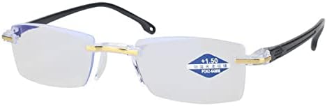 Color Glint Sapphire High Hardness Anti-blue Progressive Far And Near Dual-Use Reading Glasses