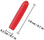 120pcs Small Silicone Tweezer Covers Non-slip Protective Caps for Eyelash Grafting Tweezers Point Protectors Dustproof Sleeve for Beauty Salon Use