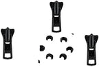 Zipper Repair Solution - #3 YKK Jacket Molded Vislon Sliders with Top Stops Included - Color: Black (3 Sliders Per Pack) Made in The United States