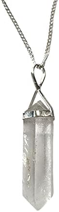 VIE Double Point Pencil Pendant, Silver Chain