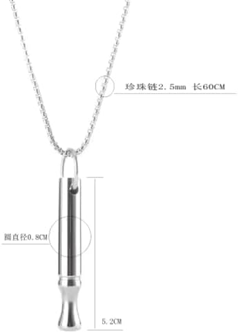 2Pcs Aromatherapy Breathing Necklace, 24 inch Chain, Stainless Steel Pendant in Silver and Black adult Women Men